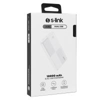 S-LINK IP-G12N 10000mAh Micro+Usb+ Type-C Giriş+Çıkış Beyaz. Taşınabilir Pil Şarj Cihazı Powerbank